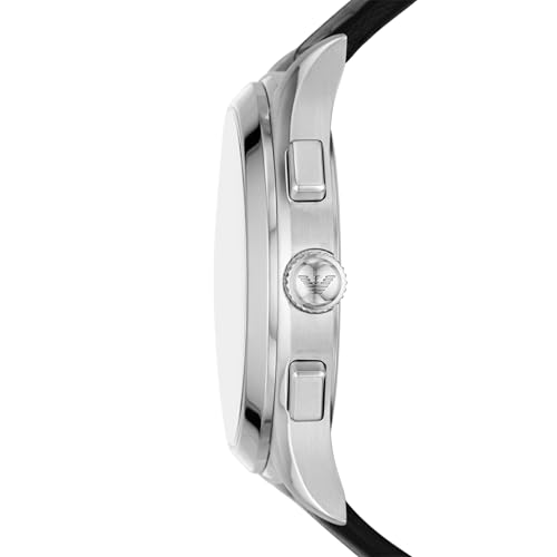Emporio Armani Analog Black Dial Men's Leather Band Watch-AR11530 - Image 3