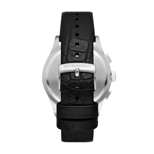 Emporio Armani Analog Black Dial Men's Leather Band Watch-AR11530 - Image 4