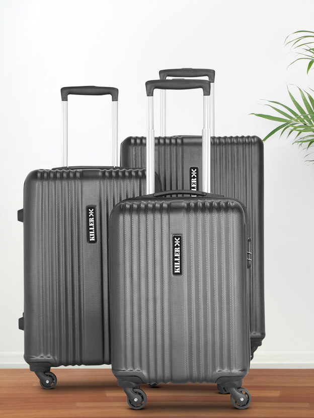 KILLER Hard Body Set of 3 Luggage 4 Wheels - STRING - Combo Set (...more