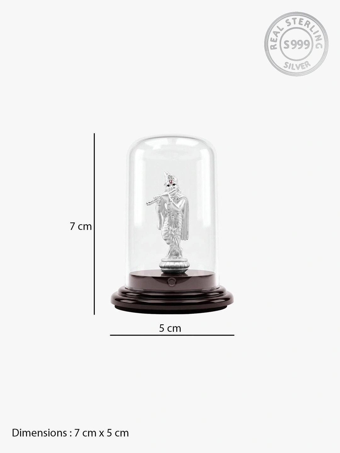 GIVA Silver-Toned Religious Figurine Showpiece - Image 5