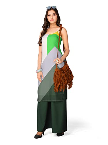 Womanista Women Polyester Regular Fit Regular Kurta