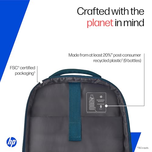 HP Campus Core 16 Laptop Backpack - Lake Blue - Image 5
