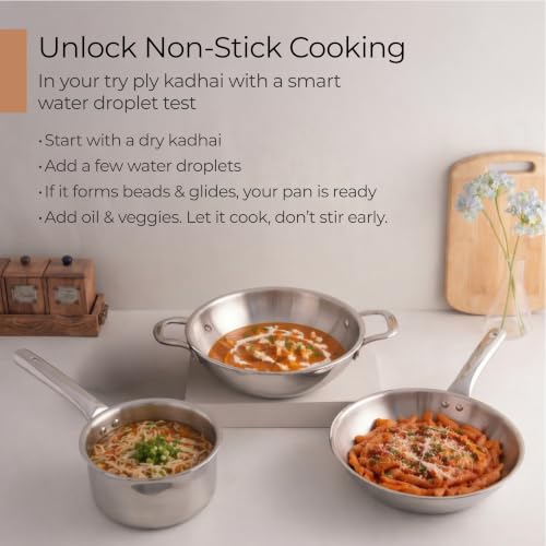Lifelong Triply 3-piece cookware Set