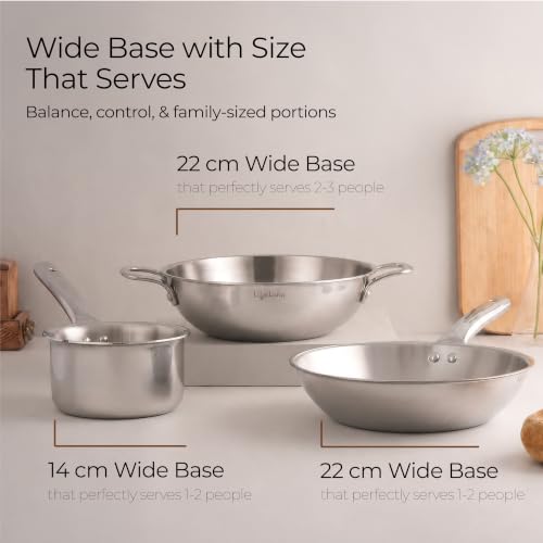 Lifelong Triply 3-piece cookware Set