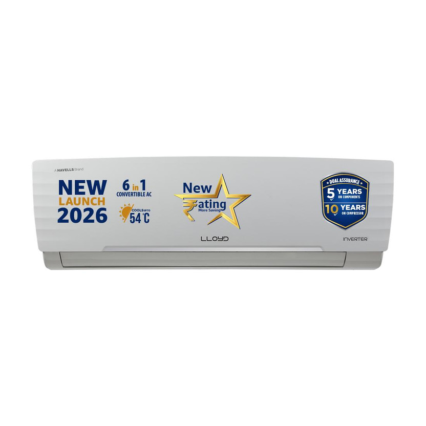 Lloyd 2026 Model 1.5 Ton 3 Star Split Inverter AC (GLS18I3AGGSC, ...more