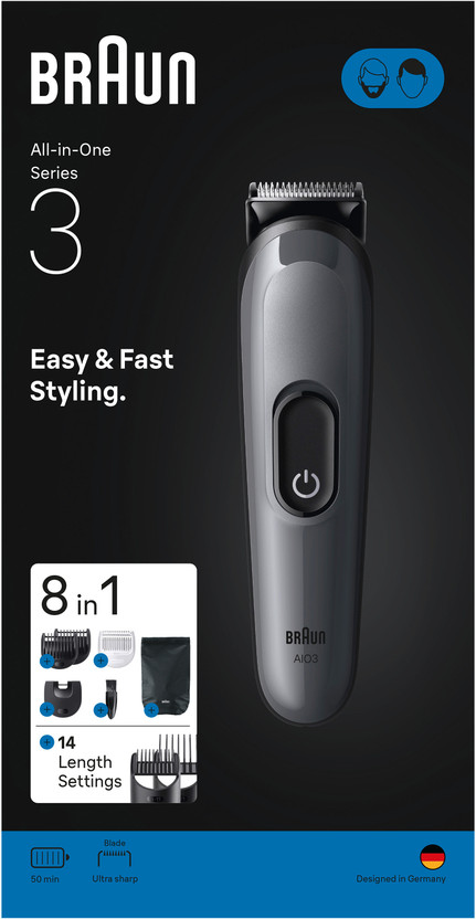 Braun Series 3 All-in-one Grooming Kit Grooming Kit 50 min Runti...more