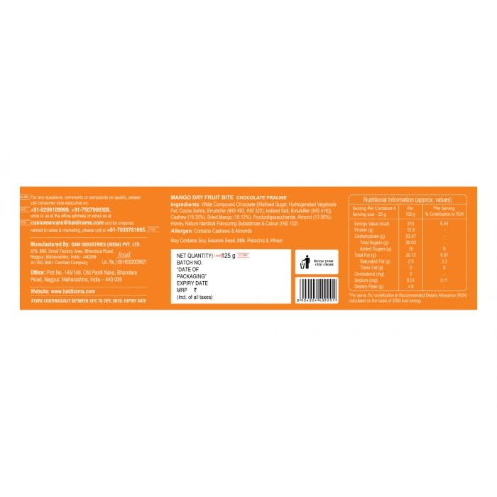Haldiram's Nagpur Mango Delight 125g