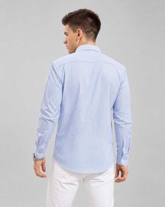 Lyphy Men Regular Fit Striped Spread Collar Casual Shirt - Image 4