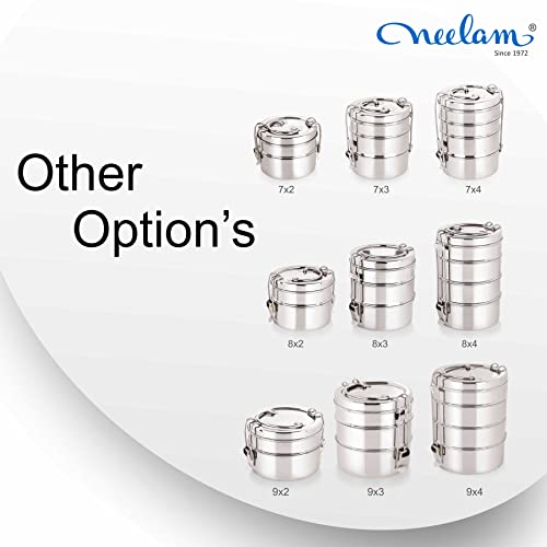 neelam Stainless Steel Lunch Box/Tiffin