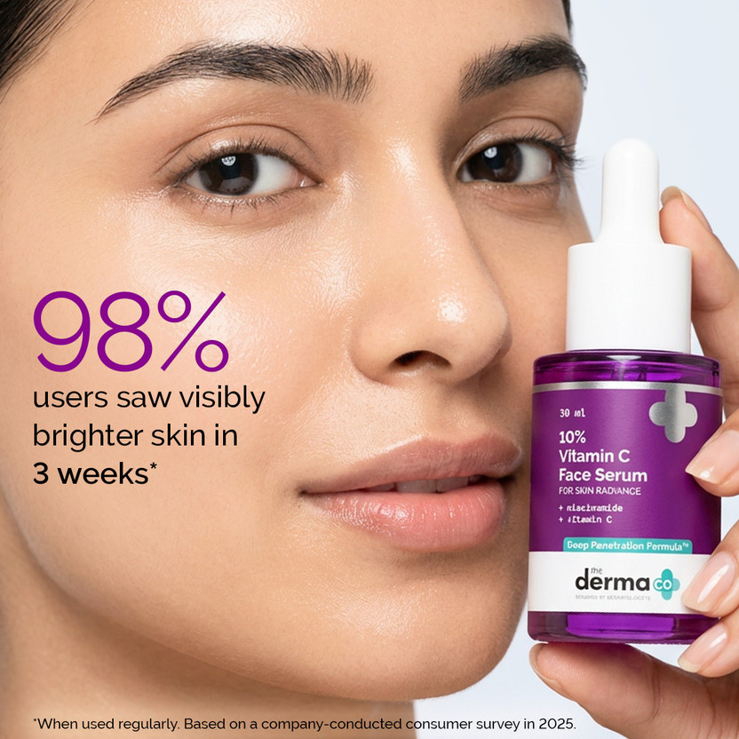 The Derma Co 10% Vitamin C Face Serum for Skin Radiance (20 ml) - Image 3