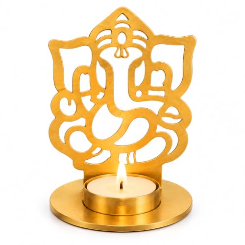 eCraftIndia Golden Lord Ganesha Shadow