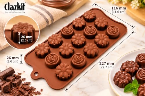 Clazkit Silicone Chocolate Moulds |Heart