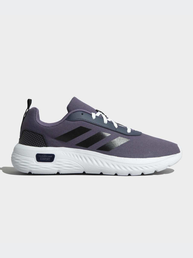 ADIDAS CLOUDFOAM COMFY LE 3 Walking Shoes For Men (Purple , 8) - Image 2