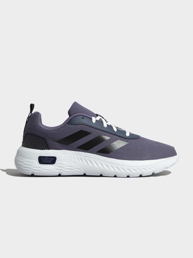 ADIDAS CLOUDFOAM COMFY LE 3 Walking Shoes For Men (Purple , 8) - Image 3