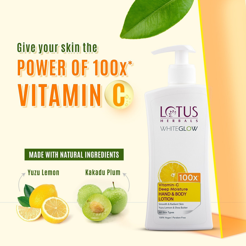 LOTUS HERBALS WhiteGlow Vitamin C Deep Moisture Hand & Body Lotio - Image 4
