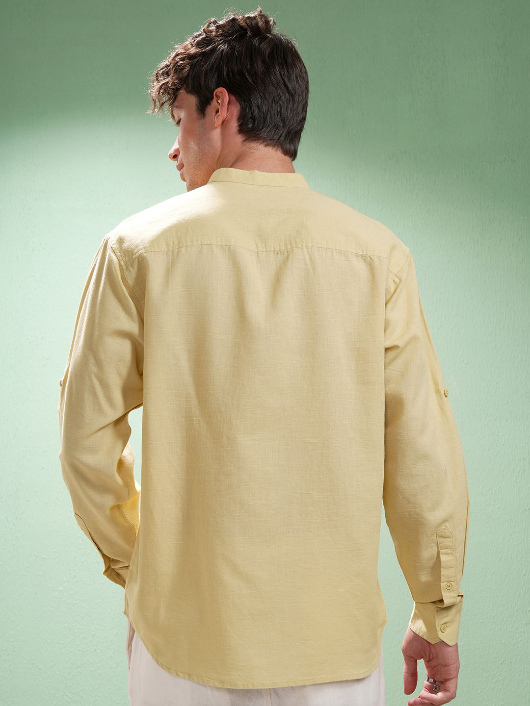 Highlander Men Cotton Linen Mandarin