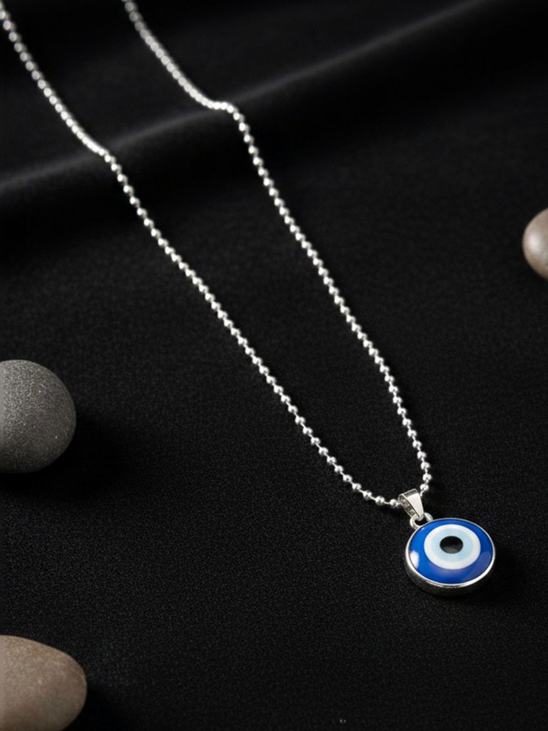 Anouk Unisex Stainless Steel Silver-Plated Pendants with Chains - Image 5