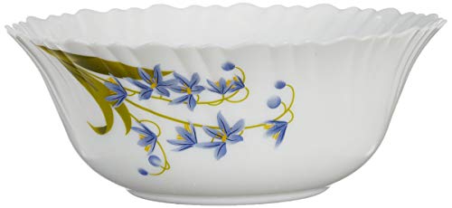 Borosil Fluted Lavender Dinner Set, 25-Pieces, White - Image 4
