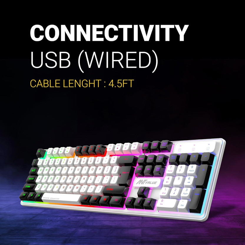 Ant Esports MK1700 Membrane USB-A Connection, Quiet Keystrokes, 1 - Image 3