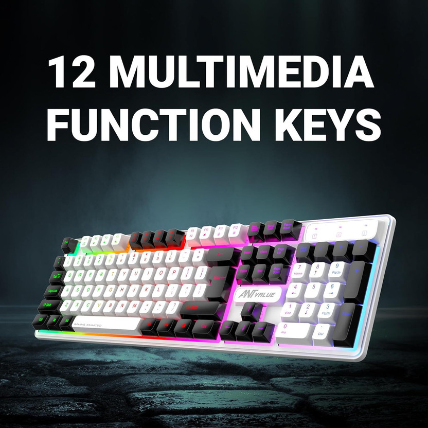 Ant Esports MK1700 Membrane USB-A Connection, Quiet Keystrokes, 1 - Image 4