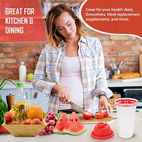 Signoraware Shake N Shake BPA Free Plastic Bottle (500ml | Red) - Image 4