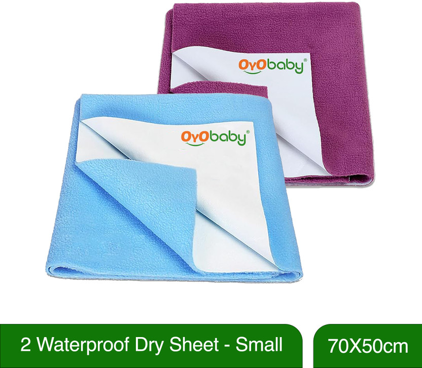 Oyo Baby Cotton Baby Bed Protecting Mat (Dark Blue, Grey, Maroon, - Image 9