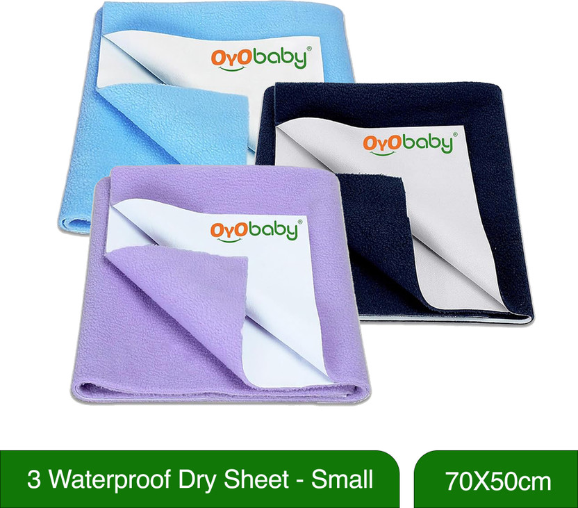 Oyo Baby Cotton Baby Bed Protecting Mat (Dark Blue, Grey, Maroon, - Image 10