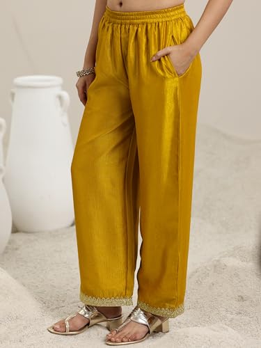 Libas Embellished Silk Blend A-Line