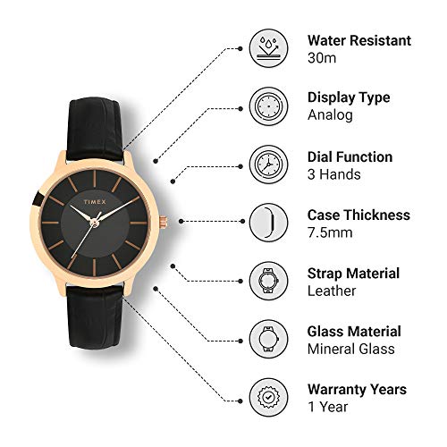 Timex Women Analog Black-TWEL99SMU06 - Image 4