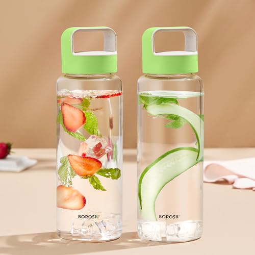 Borosil 750ml Crysto Bottle Set