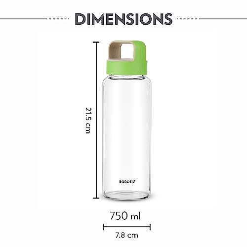 Borosil 750ml Crysto Bottle Set