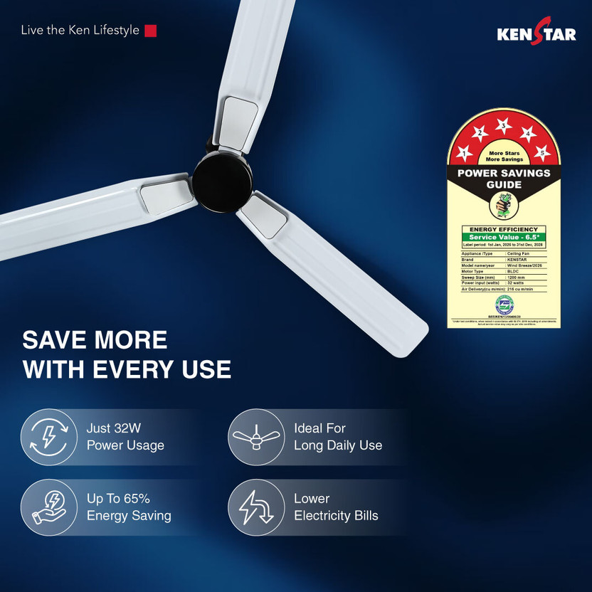 Kenstar Wind Breeze with 2 Year Warranty BLDC Motor with Remote 1 - Image 4