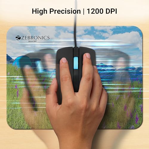 ZEBRONICS Juggle Wired Optical Mouse