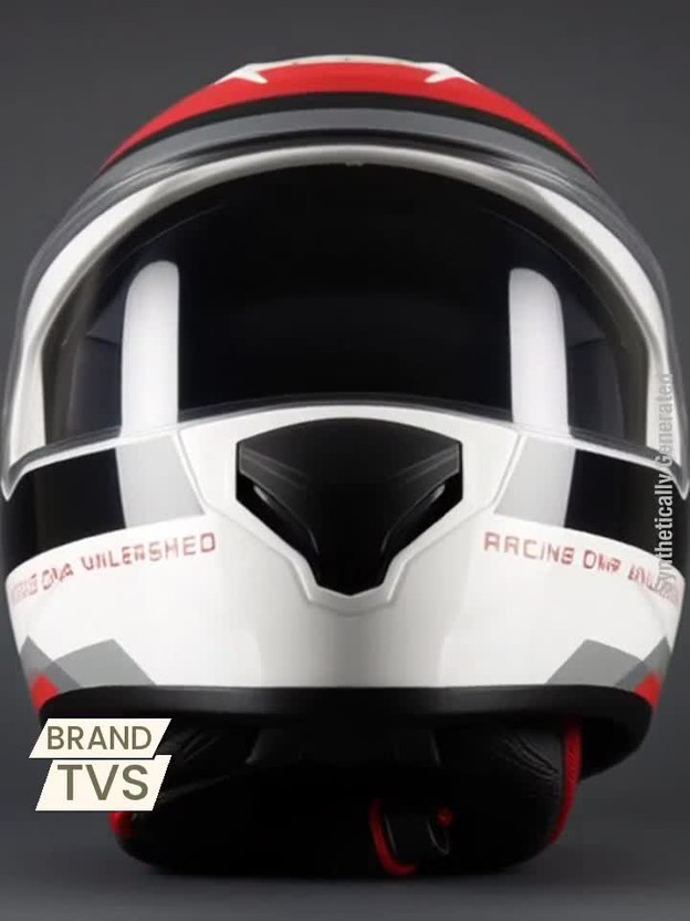 TVS Racing Phantom Series Motorbike Helmet (White) - Image 3