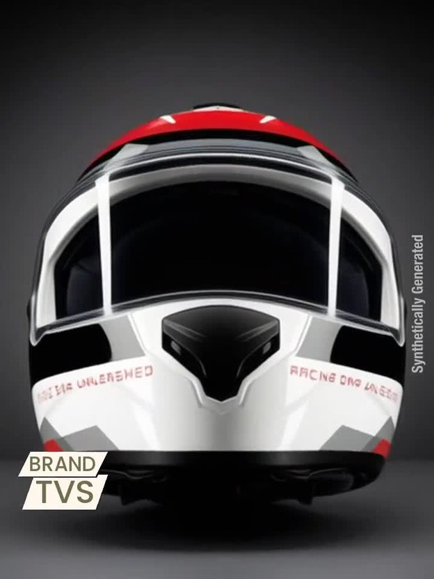 TVS Racing Phantom Series Motorbike Helmet (White) - Image 4