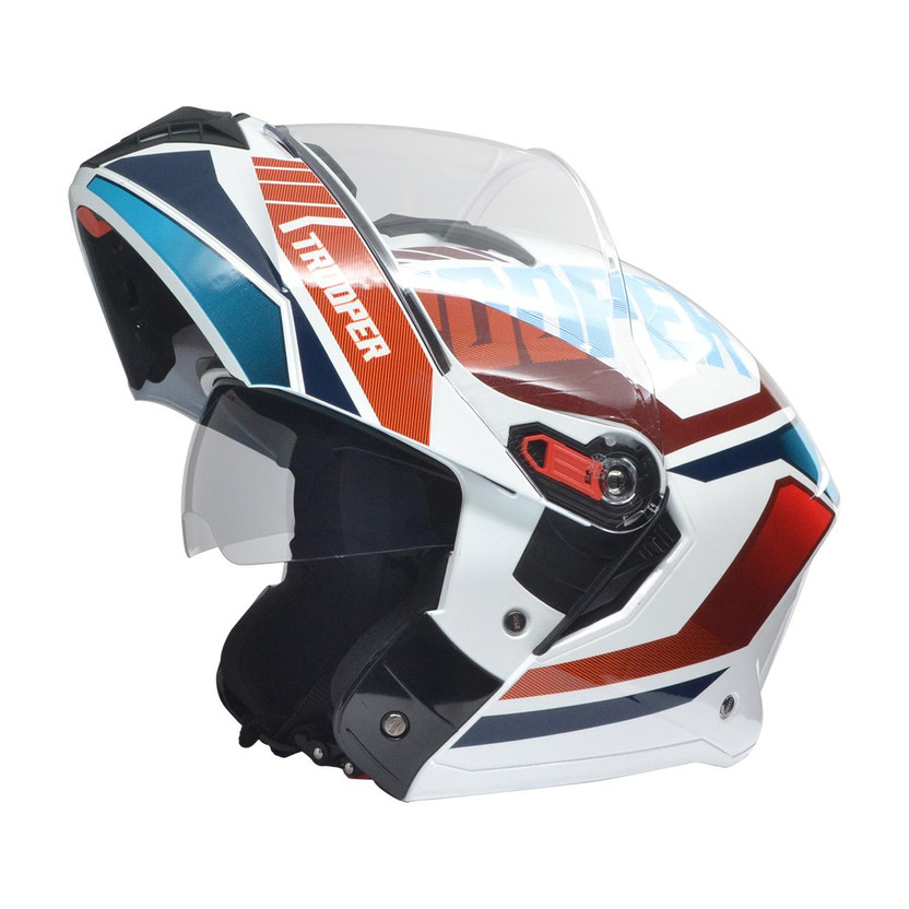 TVS Racing Phantom Series Motorbike Helmet (White) - Image 6