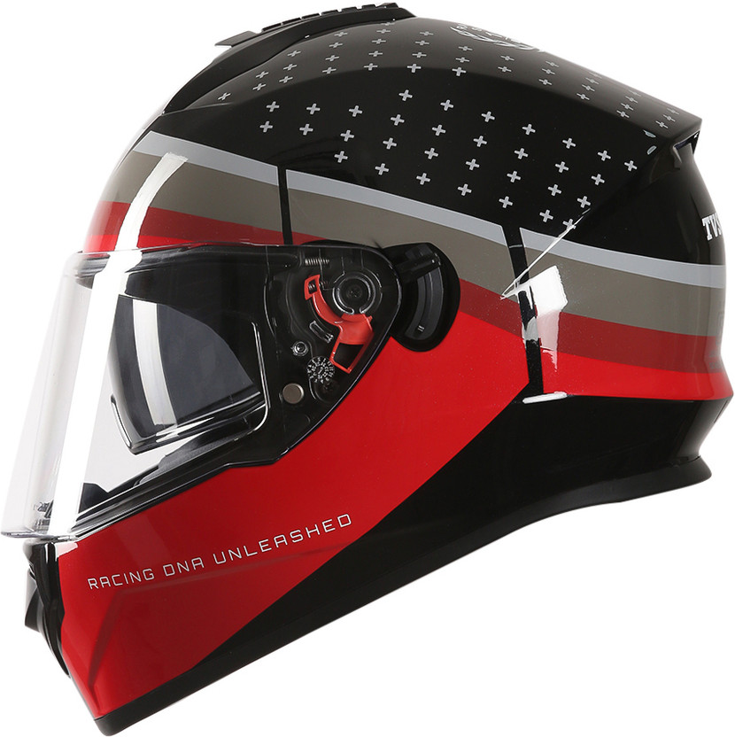 TVS Racing Phantom Series Motorbike Helmet (White) - Image 7
