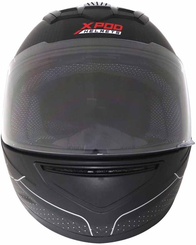 TVS X- Pod Primus Motorbike Helmet (Black Grey) - Image 3