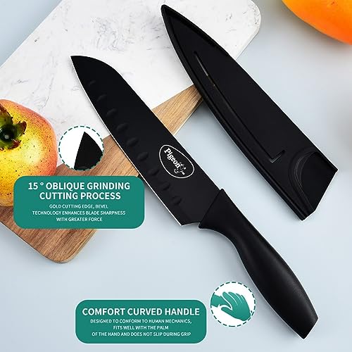 Pigeon by Stovekraft Edge Carbon Knife Set 6 Pcs (Black) - Image 3