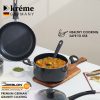 Kreme 5pcs Set Combo Non-Stick Coated Cookware Set (Aluminium, 7 - Image 4
