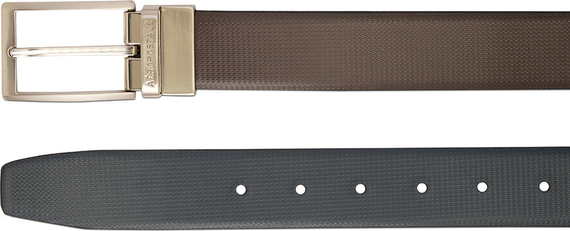 AEROPOSTALE Men Casual Brown Genuine Leather Reversible Belt - Image 6