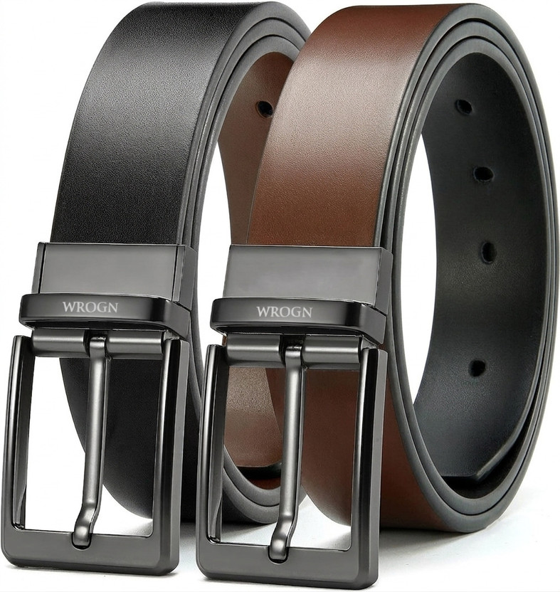 AEROPOSTALE Men Casual Brown Genuine Leather Reversible Belt - Image 7