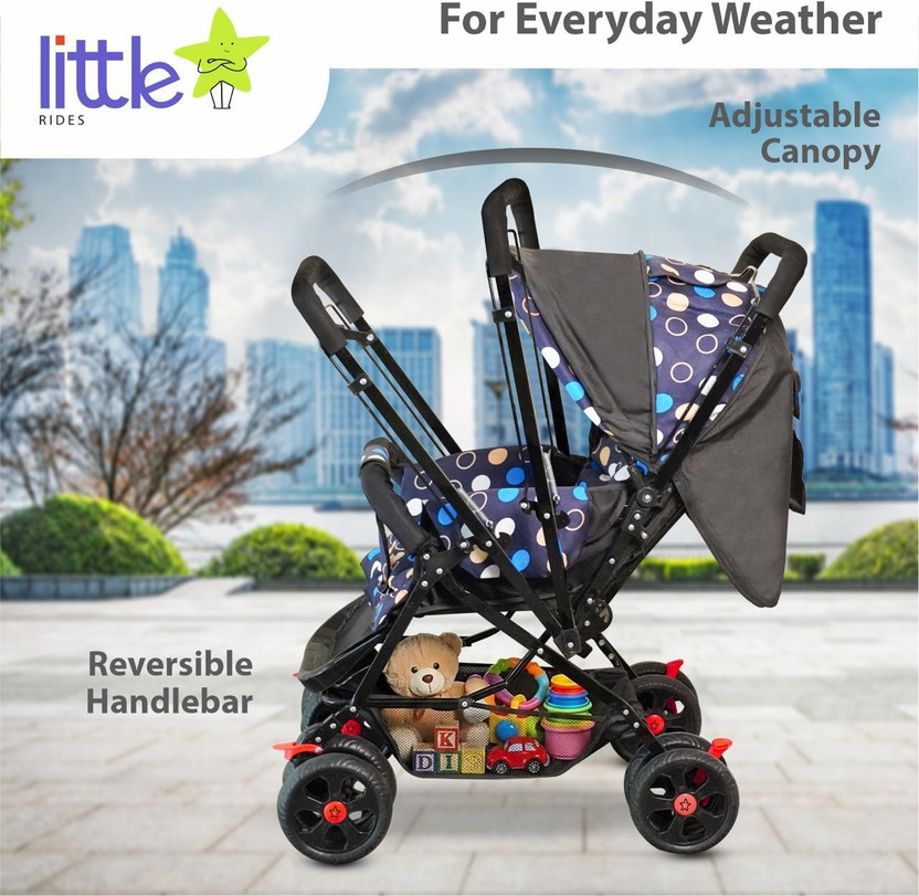 LITTLE RIDES Explorer Baby Stroller New Born/Kids, with Safety Be - Image 3