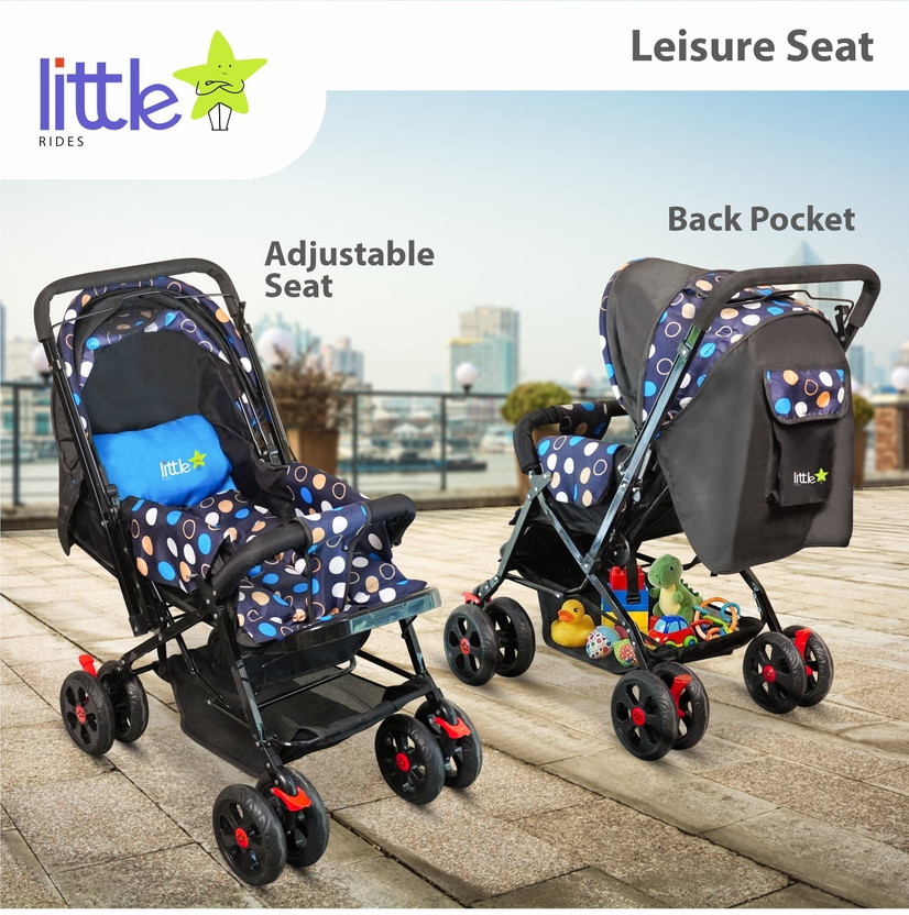 LITTLE RIDES Explorer Baby Stroller New Born/Kids, with Safety Be - Image 5