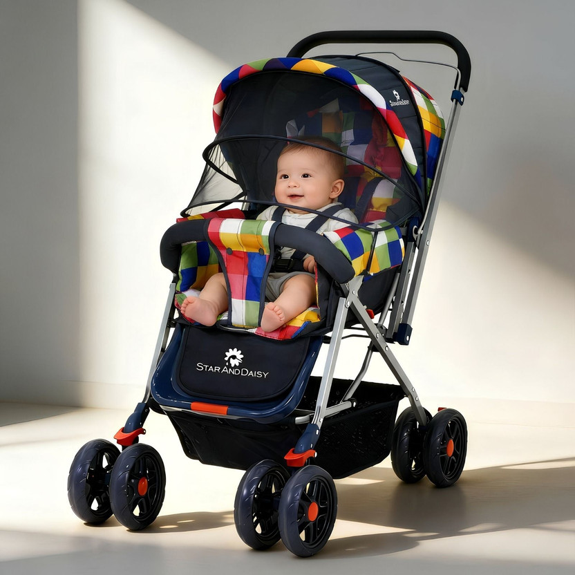 LITTLE RIDES Explorer Baby Stroller New Born/Kids, with Safety Be - Image 7