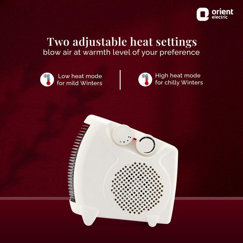 Orient Electric FH20WP 2000/1000 Adjustable FH20WP Fan Room Heate - Image 5