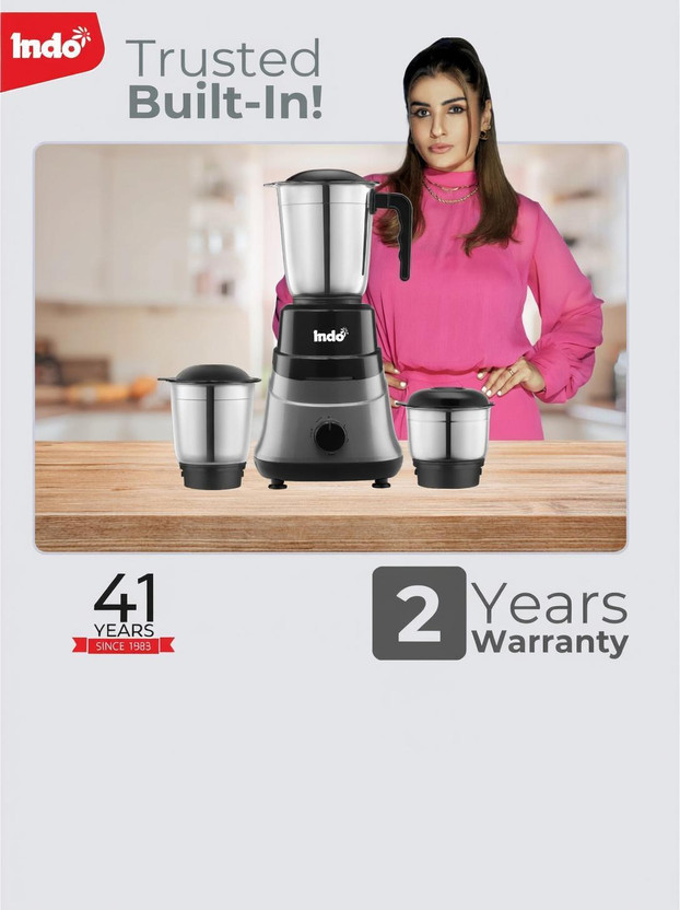 Butterfly 500 Watt | Three jars 500 W Mixer Grinder (DYNAMO | SS - Image 5