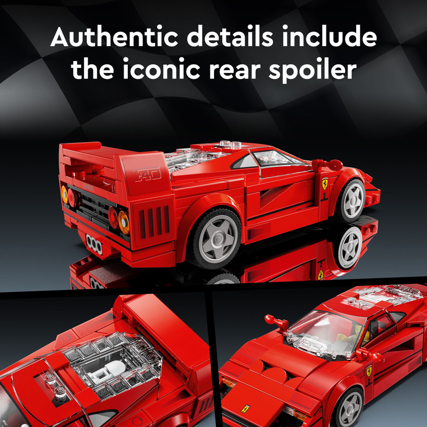 LEGO Speed Champions Ferrari F40 Supercar Vehicle Toy 76934 (318 - Image 5