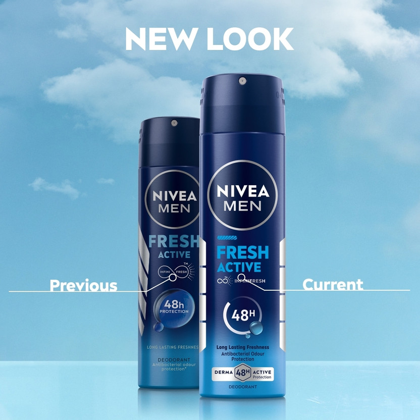 Nivea Men Fresh Active Combo , Antibacterial 48h Protection, Long - Image 2