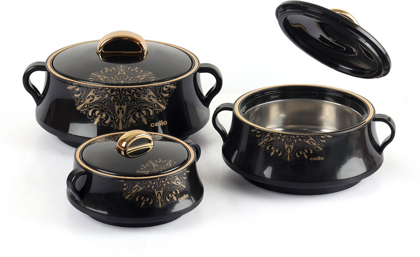 cello Midas Pack of 3 Thermoware Casserole Set (500 ml, 1000 ml, - Image 7